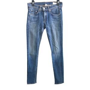 Rag & Bone Womens Skinny Jeans 27 Stratham Medium Wash Low Rise Denim Pants